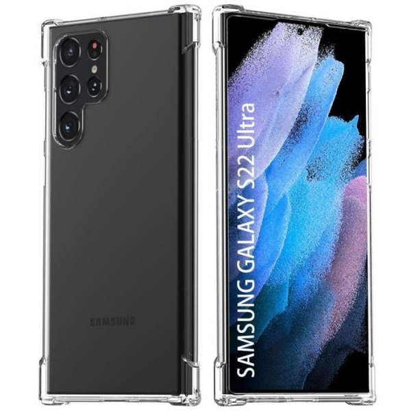 Fodral för Samsung S22Ultra (6,8”) Förstärkt hörnskydd Högresistans silikon