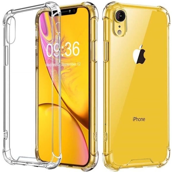 iPhone XR-fodral, stötsäkert skyddsfodral [Transparent] Extremt tunn hörnluftkudde för iPhone XR