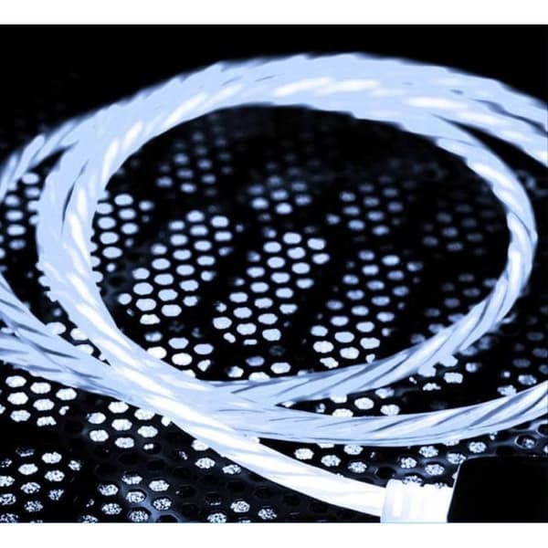 Laddningskabel - Yuan Yuan - 2-pack - 1 meter - LED - iPhone 13 - Vit Vit