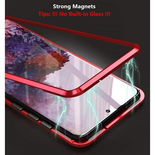 Fodral till Samsung Galaxy S20 Ultra Magnetic Adsorption Stötsäkert fodral Stark magnet Aluminiumram 360 graders skydd MEB2078
