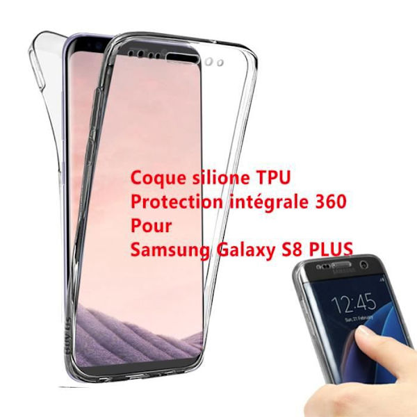 Fodral Skal för Samsung S8 PLUS 360° klar FULL TPU Gel Silicone Touch