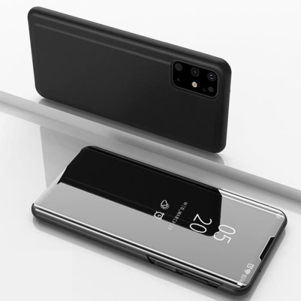 För Samsung A72 Smart Mirror Flip Fodral För SAMSUNG A72 Svart