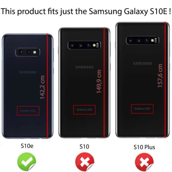 Silikone etui Beskyttende anti-shock cover til Samsung Galaxy S10e, ultratyndt beskyttelsescover tynd bumper fra NALIA Svart