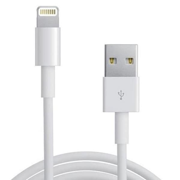 Laddnings- och synkroniseringskabel - STRAßE TECH - iPhone 5/5S/5C/6/6+/6S - Vit - 1 m - USB Vit