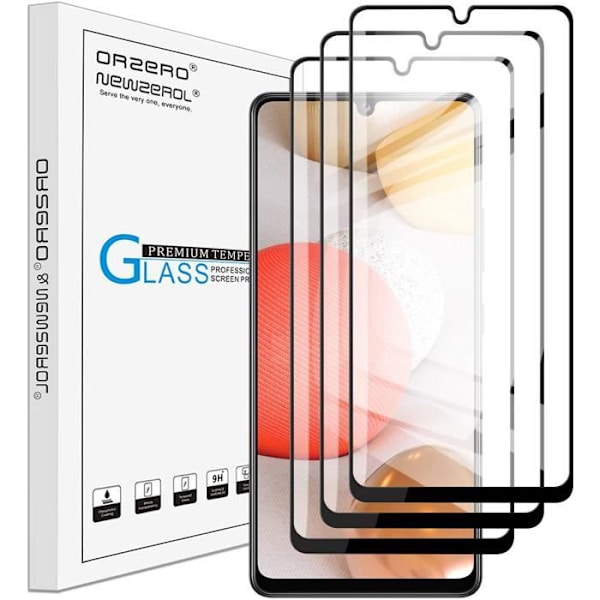 Skyddsfilm - Samsung - Galaxy A42 5G - Härdat glas - 3 delar - Anti-repa - 9H hårdhet