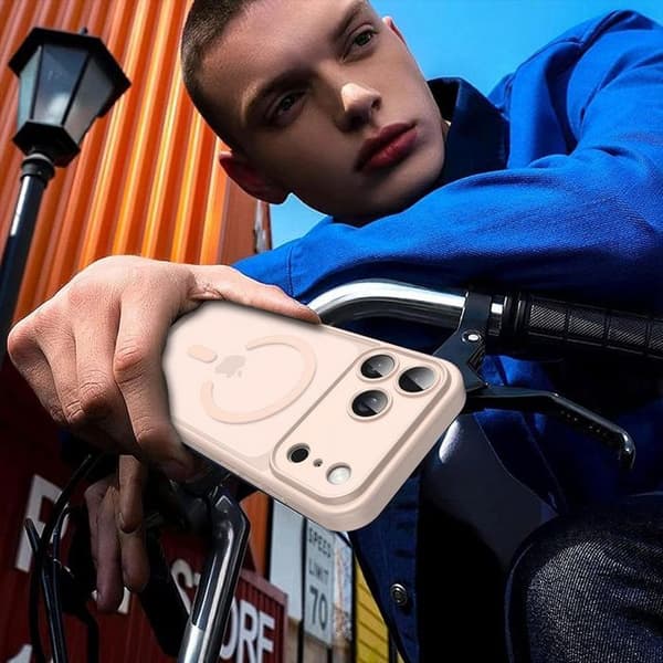 Skal + 2 Doppade Glas för iPhone 18 Pro Max, med Magnetring - Rosa Ros