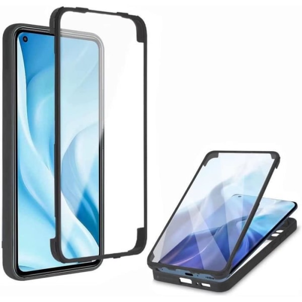 Fodral för Samsung A03S (6,5") Svart 360 graders helkroppsskydd Hårt Förstärkt kant Solid