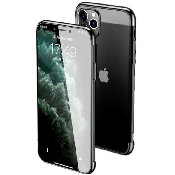 Skal till iPhone 12 Pro Max (6,7") Chrome Contour Anti-Shock Black Svart