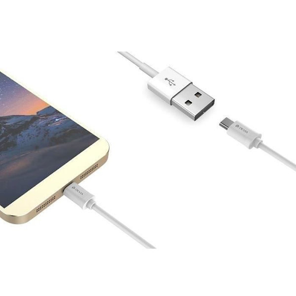 Certifierad Premium USB-C-kabel för OPPO Reno2 Z - Reno 2 - Reno Z - Reno 10X Zoom - Reno - RX17 Pro - Hitta X