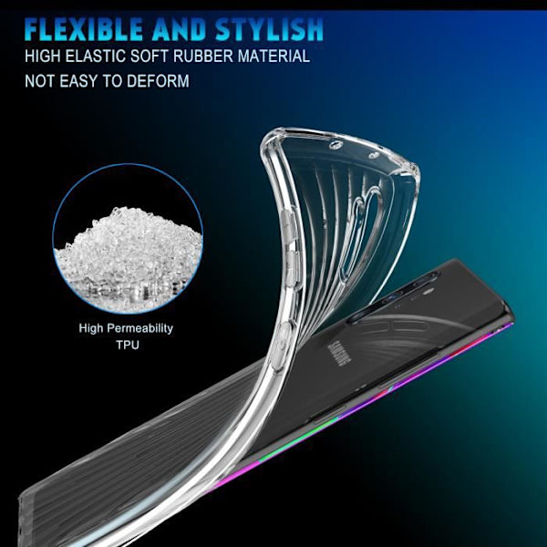 Samsung Galaxy Note 10 Plus Fodral - Kugi - Lätt - Anti-fall - TPU - Mjuk