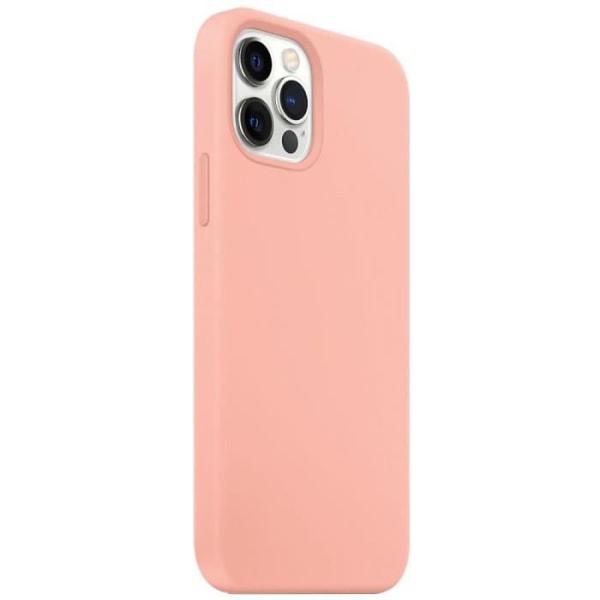 Skal för iPhone 13 Pro Max (6,7") Rosa Silikon Slim och 2 Skärmskydd i härdat glas för