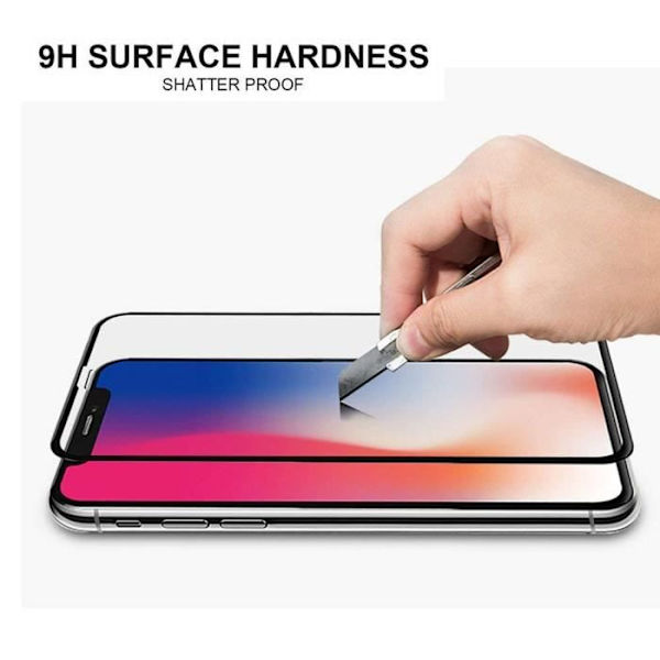 iPhone X härdat glas, härdat glas skyddsfilm för iPhone X—svart