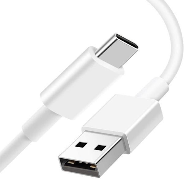 USB Type-C-kabel - E.F.CONNECTION - 1 meter - Kompatibel med Xiaomi 15 13 12, 12 Pro, 11T Pro - Laddning och synkronisering Vit