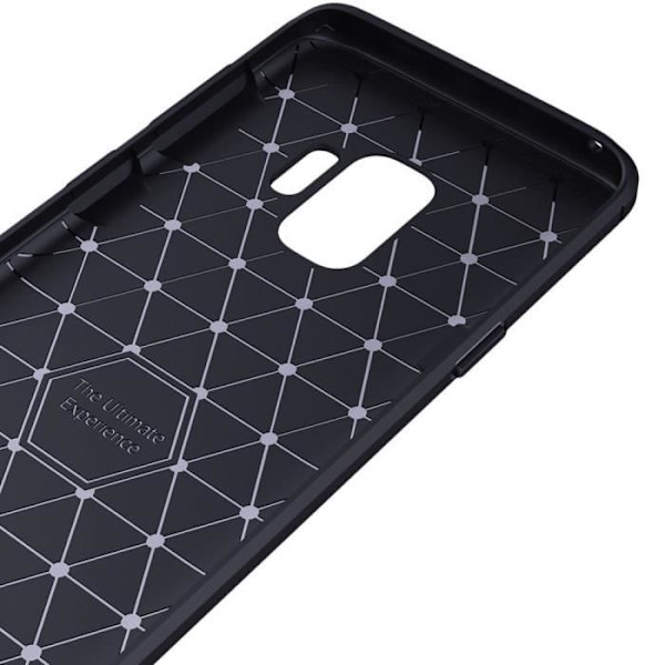 CARBON CASE för SAMSUNG GALAXY S9/G960 färg SVART/SVART