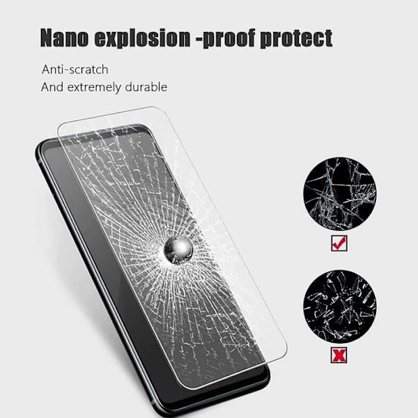 Härdat glas för Samsung Note 20 Ultra (6,9”) - PROSHOP - Helskärmsskydd utan bubblor Transparent Transparent