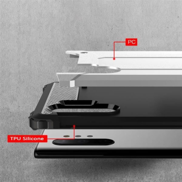 Til 6,8" Samsung Galaxy Note10 Plus etui, robust rustning Dobbelt stødsikker beskyttelsescover Galaxy Note10+/ Note10 Pro (guld)