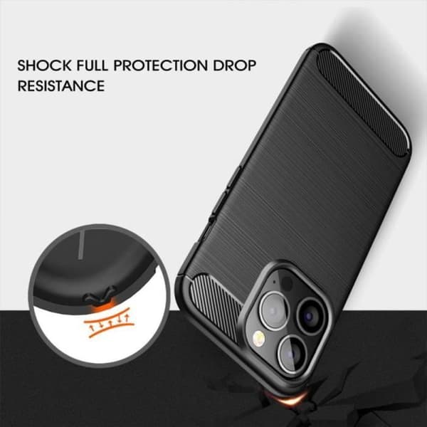 Coque - BOOLING - för iPhone 14 Pro Max - Stötsäker - Ultra Slim - 2 Härdat Glas Svart