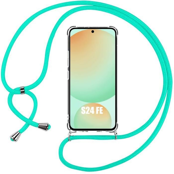 Skyddande skal - Samsung - Galaxy S24 FE - TPU Stötabsorberande - Transparent - Justerbar snodd Transparent