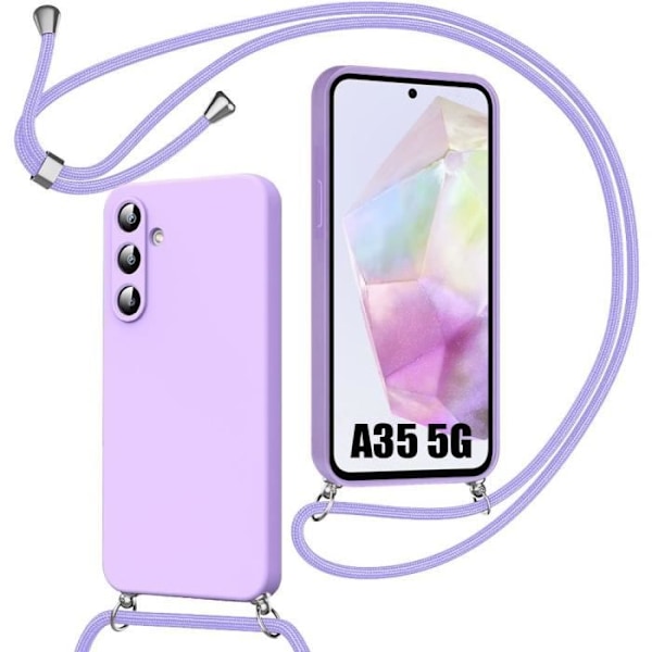 Coque - Samsung - Galaxy A35 5G - Stötsäker - Hybrid Silikon - Lila Lila