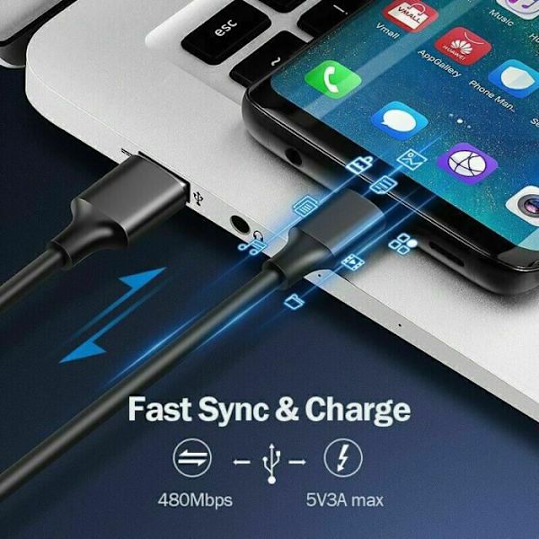3A Laddarkabel för Samsung Galaxy A21s A41 A51 A71 5G