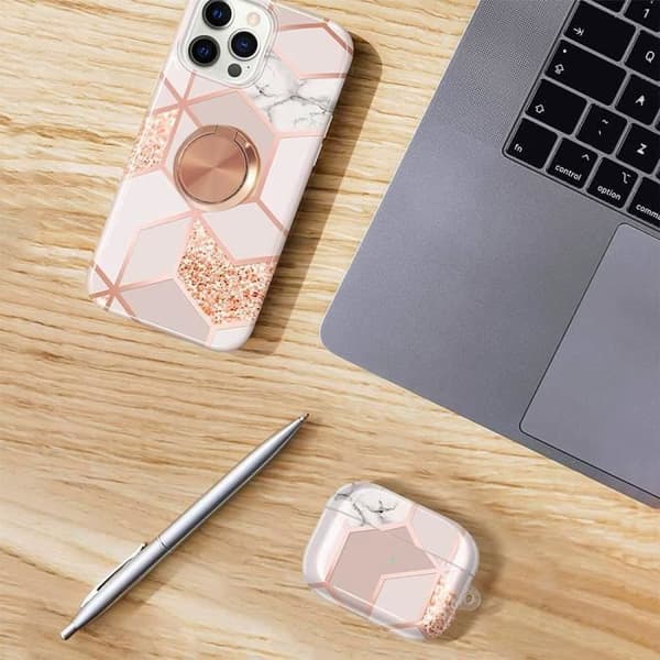 Silicon Skal - Booling - för Samsung Galaxy S24 Plus - Stötsäker - Rosa - Ring Stöd Rosa