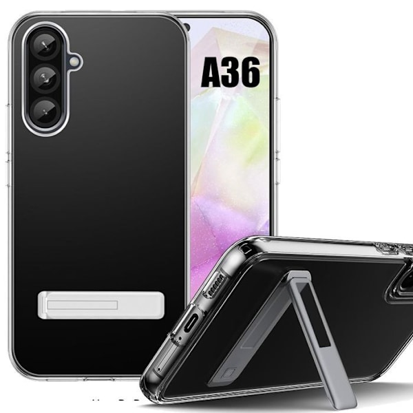 Coque för Samsung Galaxy A36, Elegant Transparent Skydd Antichock TPU Mjuk - BOOLING Transparent