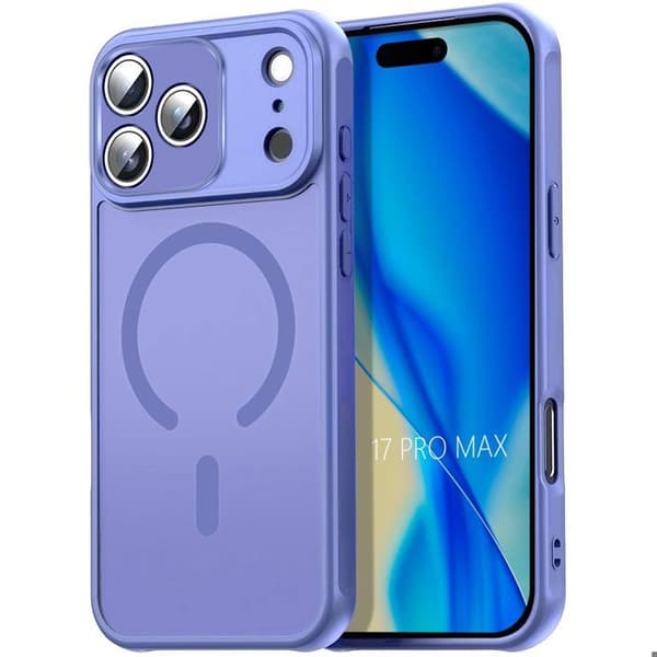 Skyddskal - BOOLING - för iPhone 17 Pro Max - Stötavvisande - Med Magnetring - Blå Blå