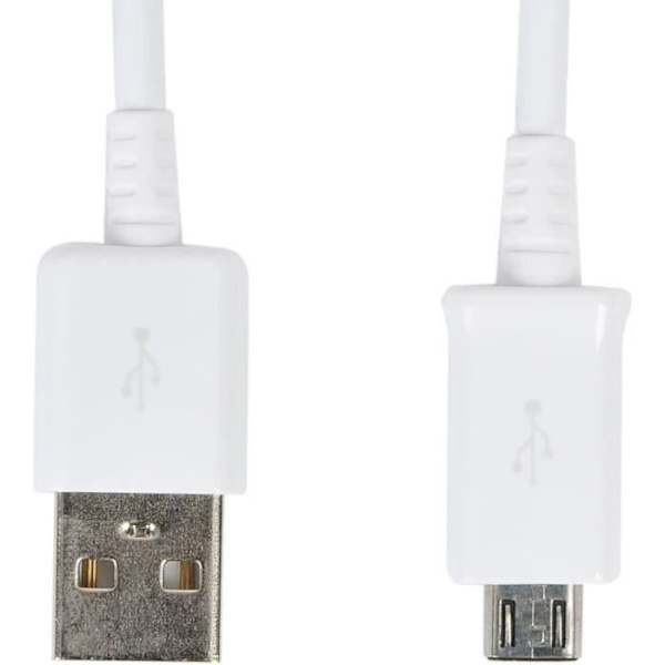 Samsung Galaxy S6 snabbladdare 1,2 m kabel för mikro-USB-smarttelefoner, 5V, 2A, vit