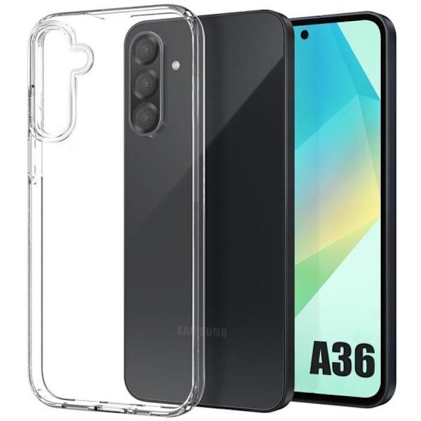 Genomskinligt fodral till Samsung Galaxy A36 - Höghållfast silikon Stötsäker Anti-Scratch