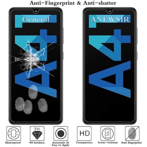 Härdat Glas - LittleMonkey - Samsung Galaxy A41 - 3 Stycken - Rep-resistant - 9H Hårdhet