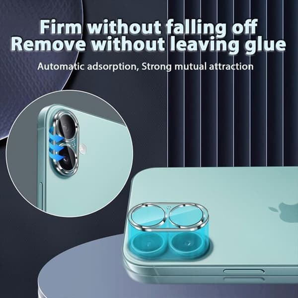 Kameraskydd - BOOLING - för iPhone 17 - Härdat Glas - Rep-Resistent - Lätt Installation Transparent