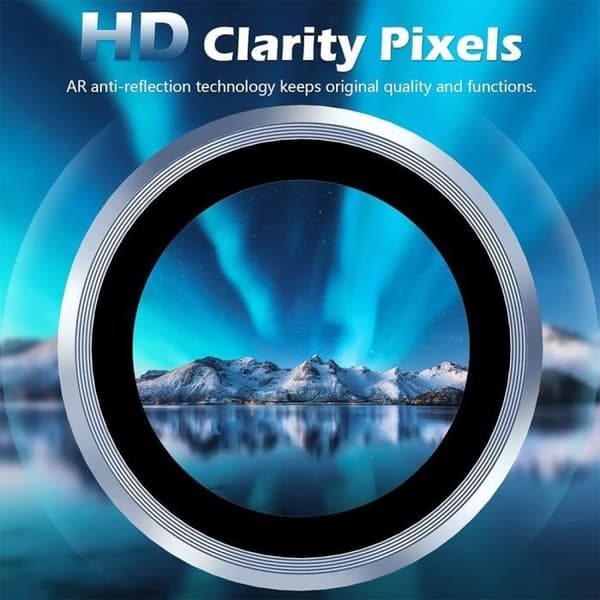 Skydd för baksida kamera - BOOLING - för iPhone 13 Pro / Pro Max - Härdat Glas - Blå Transparent