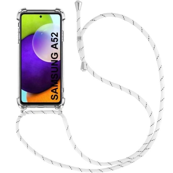 Skyddsfodral - PROSHOP - Samsung Galaxy A52 5G - Silikon TPU - Transparent-Vit - Stötabsorberande Transparent-Vit