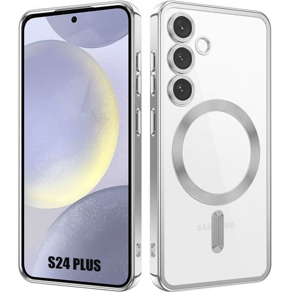 Skal - BOOLING - för Samsung Galaxy S24 Plus - Silver - Silikon - Stötsäker Silver