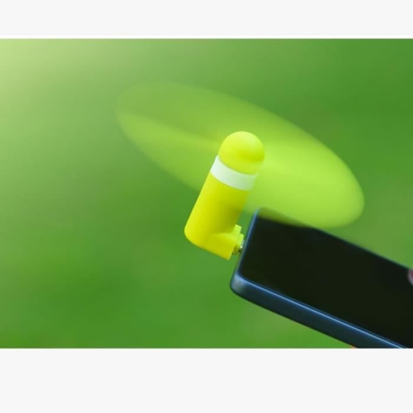 Mini Bärbar Fläkt För Telefon Samsung Huawei Xiaomi Micro USB Port Grön
