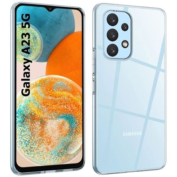 Mjukt skyddsfodral för Samsung Galaxy A23 5G - BOOLING - Genomskinlig - Stötsäker - Smal Transparent