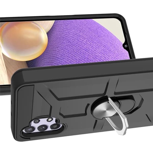 Skydd - Samsung - Galaxy A32 5G - Stötresistent - Rep-resistant - Ringfäste Svart Svart