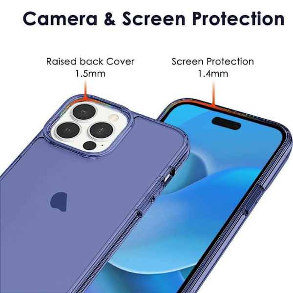 Skal till iPhone 14 Pro Silikon Marinblå Mjukt skydd marinblå