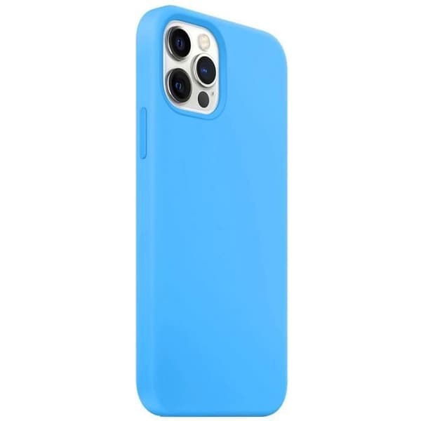 Coque - för iPhone 13 - Silikon Ultra Slim - Blå - 2 Härdat Glas Blå
