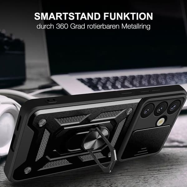 Skyddsskal - BOOLING - för Samsung Galaxy S24 Plus - Styv - Repfria - Stötsäker Svart