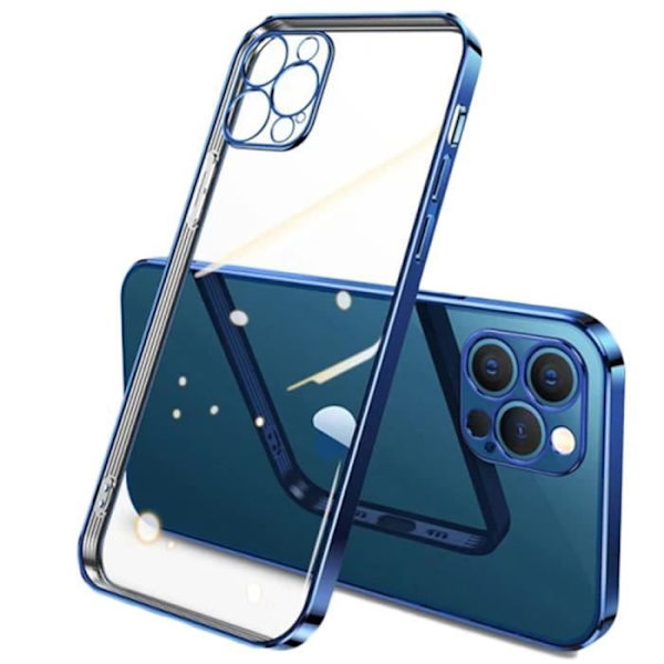 Skal för iPhone 13 blå och 2 skärmskydd i härdat glas