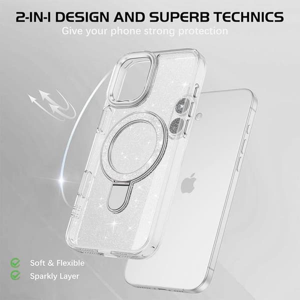 Skyddsfodral - BOOLING - för iPhone 17 - Hybrid - Transparent - Stötsäker Transparent