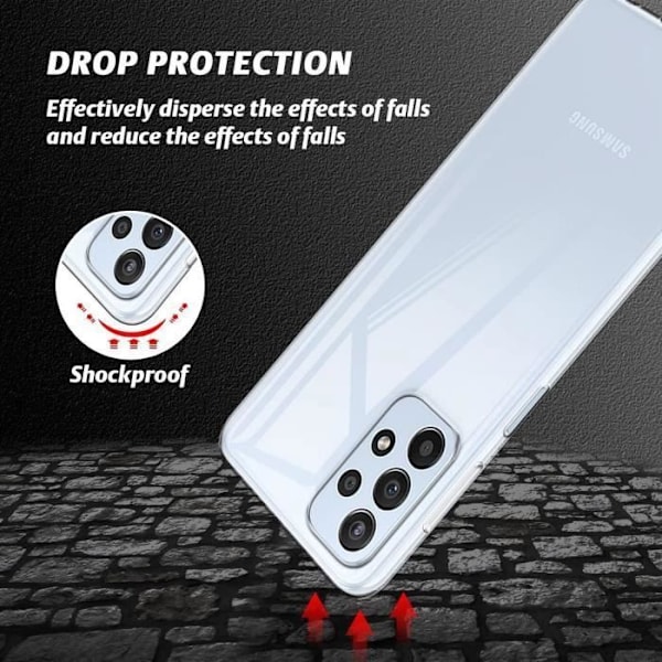 Mjukt skyddsfodral för Samsung Galaxy A23 5G - BOOLING - Genomskinlig - Stötsäker - Smal Transparent