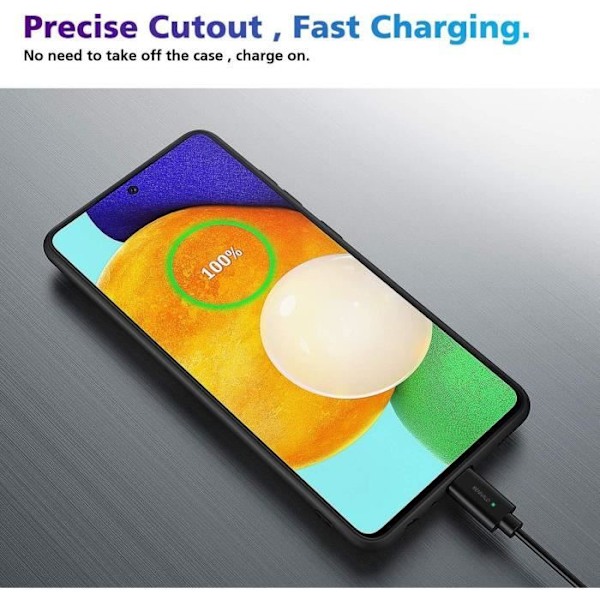 Skydd för Samsung A52 5G - PROSHOP - Svart - Silikon - Pålitligt skydd - Tillgång till alla funktioner Svart
