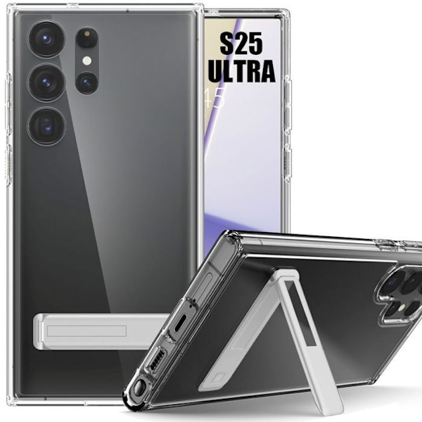 Coque för Samsung Galaxy S25 Ultra - Transparent - Stöttålig Skyddssilikon - BOOLING Transparent