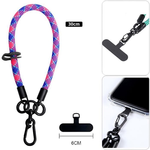 Skyddande skal - BOOLING - Samsung Galaxy A25 5G - Stötbeständig - Transparent silikon - Avtagbart armband Flerfärgad
