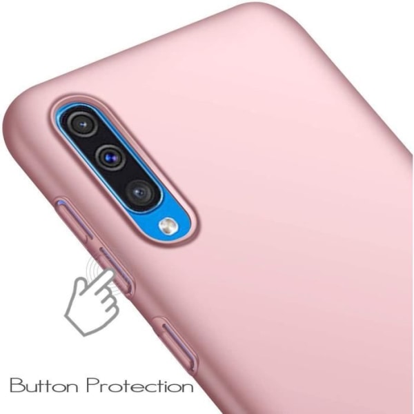 Fodral för Samsung A70 (6,7") Liquid Silicone Shockproof Protection Pink Rosa