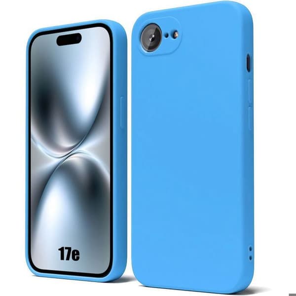 Silikonskal - BOOLING - för iPhone 17e - Slim Lätt Mjuk Rep-skydd - Blå Blå