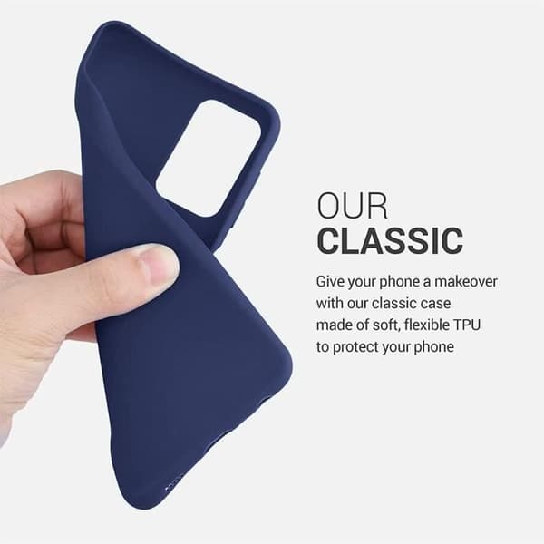 Coque - BOOLING - för Samsung Galaxy A32 5G - Flexibel - Rep-resistant - Mörkblå marinblå