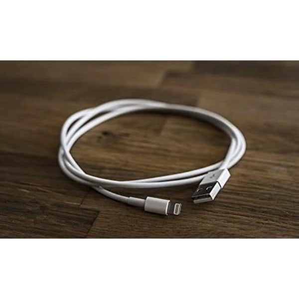 Kabel för iPhone - Paket med 2 - Vit - 3M - Kompatibel med iPhone 5 till 11 Pro Max